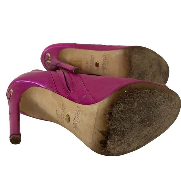 Jerome C Rousseau Womens Size 39 US 9 Pink Open Toe Love & Passion Bootie Rare - Picture 8 of 12